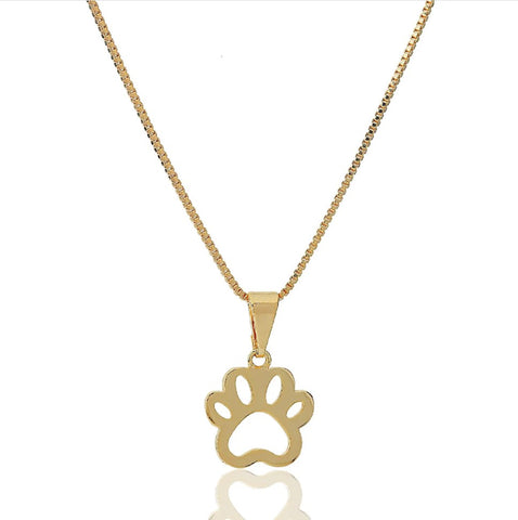 PAW PRINT NECKLACE | 18k Gold Filled