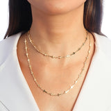 DOUBLE CROSS NECKLACES | 18k Gold Filled