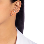 ENAMEL HEART EARRINGS | 18k Gold Filled